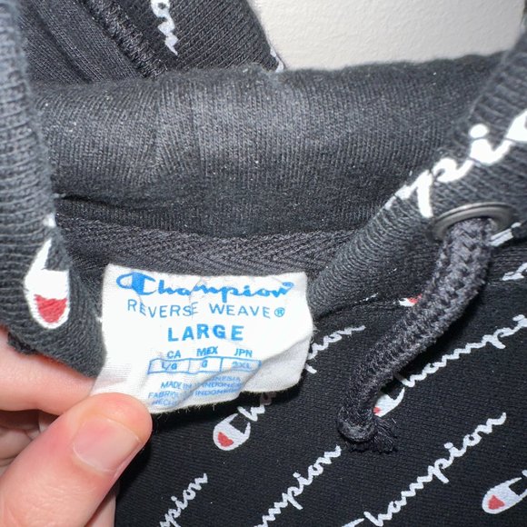 Champion Reflective Hoodie Mens size L - Picture 3 of 3